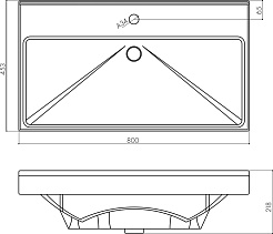 Акватон Мебельная раковина Fest 80 – фотография-2